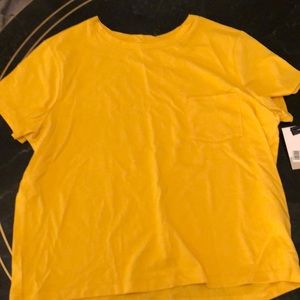 New with tags mustard color pocket T-shirt, purchased at Nordstrom’s